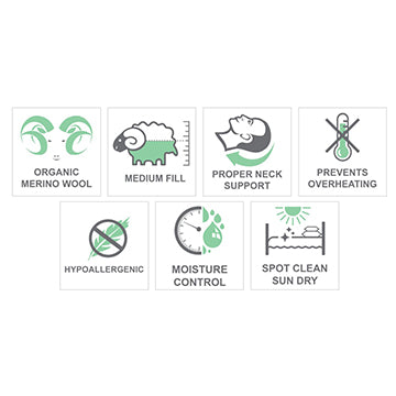 Merino Organic Wool Pillow