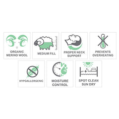 Merino Organic Wool Pillow